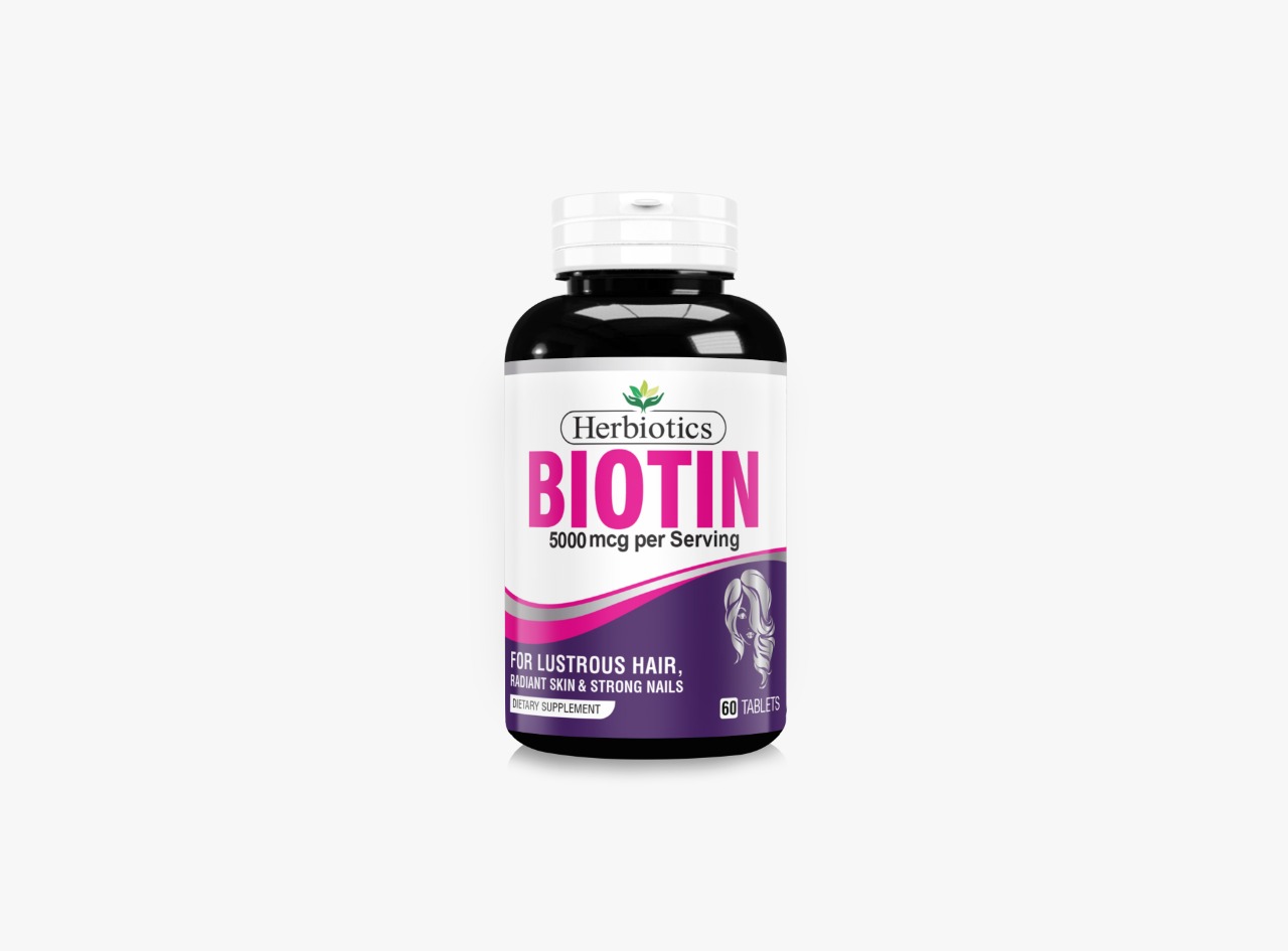Herbiotics Biotin 5000 mcg (60's) (FOR HAIR, NAIL & SKIN HEALTH)